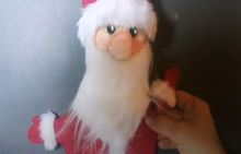 Проект "Новогодний огонёк", рубрика "Делаем вместе! Мастер-классы", изготовление куклы "Дед Мороз"